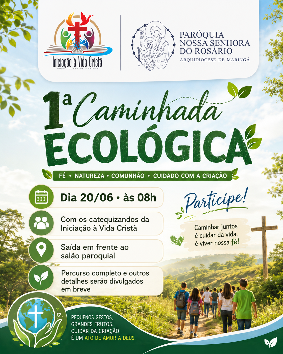 Arte da 1ª Caminhada Ecológica